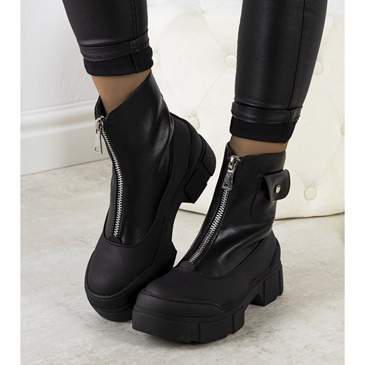 Czarne botki damskie Vintella 37 gemre