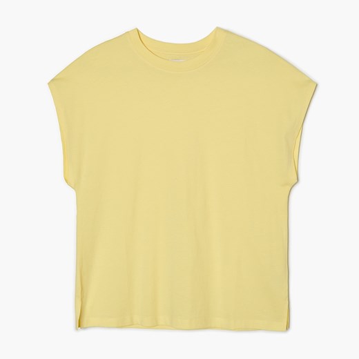 Cropp - Żółta koszulka oversize - Żółty Cropp S promocyjna cena Cropp