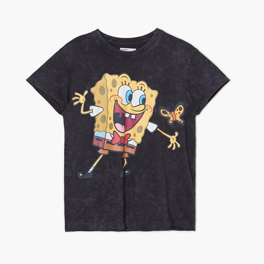 Cropp - Szary t-shirt SpongeBob - Szary Cropp S Cropp
