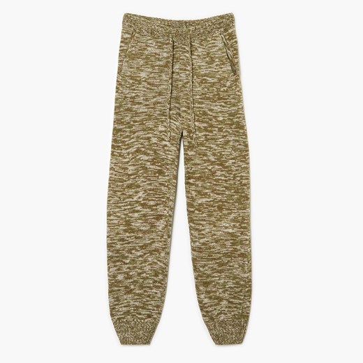 Cropp - Dzianinowe joggery - Zielony Cropp M Cropp