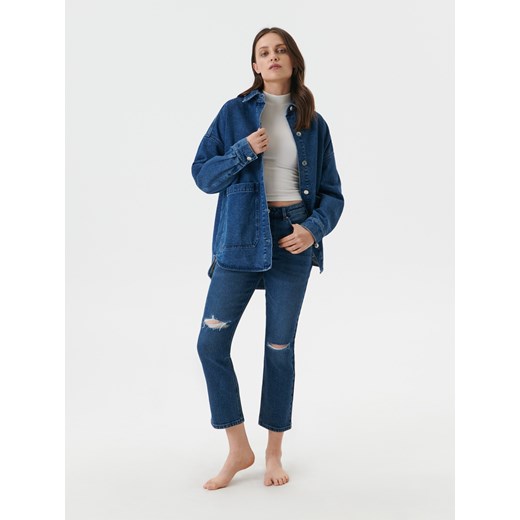 Sinsay - Kurtka jeansowa oversize - Wielobarwny Sinsay 36 Sinsay