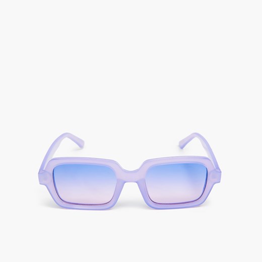 Cropp - Fioletowe okulary przeciwsłoneczne - Fioletowy Cropp Uniwersalny promocyjna cena Cropp