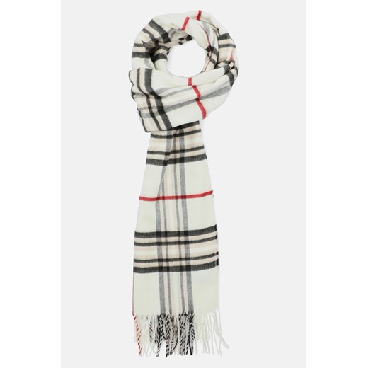 Szal Biały w Kratę Tartan Unisex ze sklepu Lancerto S.A. w kategorii Dodatki męskie - zdjęcie 144652818