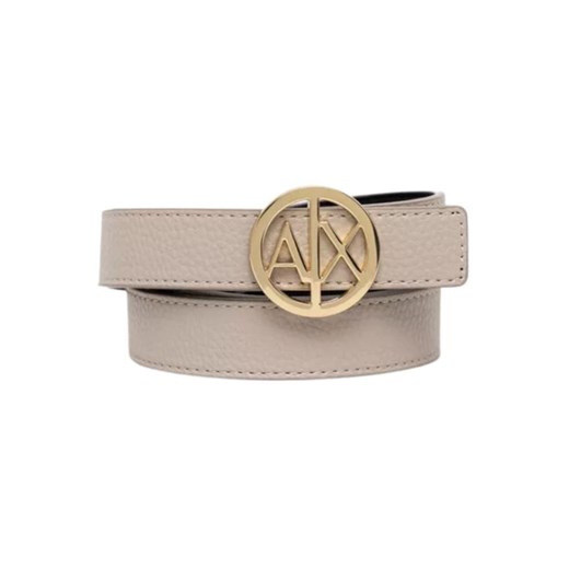 pasek dwustronny damski armani exchange 941118 0a877 beżowo-czarny Armani Exchange Belt: 85 okazyjna cena Royal Shop