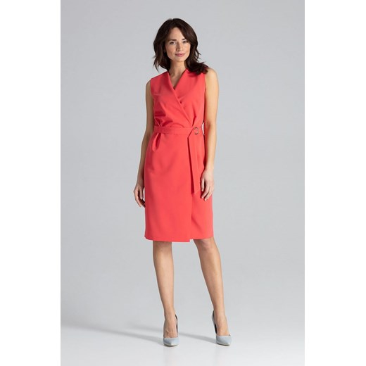 Sukienka Model L037 Coral - PROMOCJA (M) Lenitif M promocja DobraKiecka