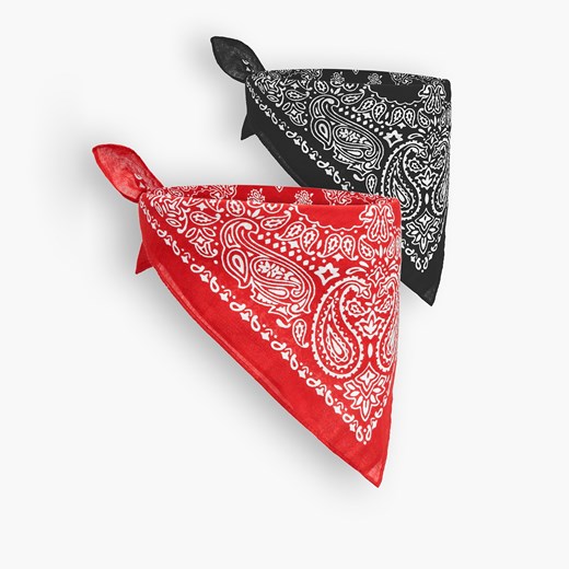 Cropp - Bandany zestaw - Czarny Cropp Uniwersalny okazja Cropp