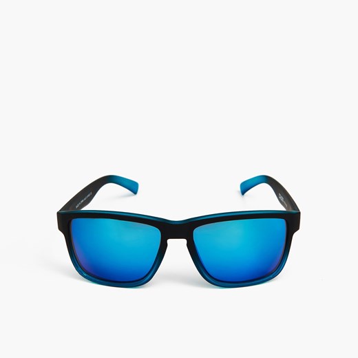 Cropp - Niebieskie okulary przeciwsłoneczne - Niebieski Cropp Uniwersalny okazja Cropp