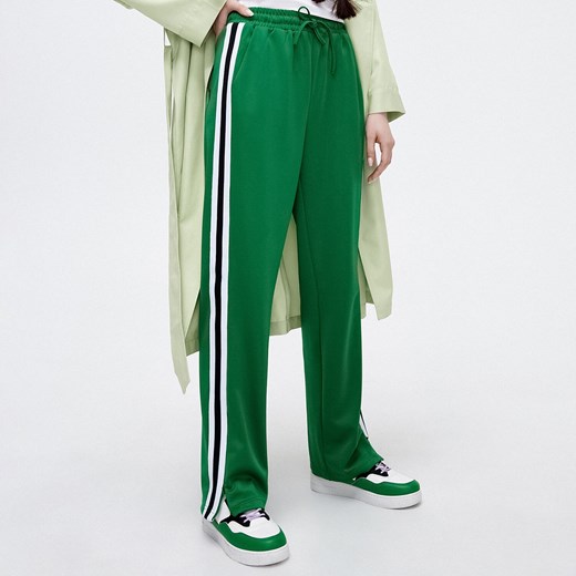 Cropp - Zielone spodnie straight - Zielony Cropp S promocja Cropp
