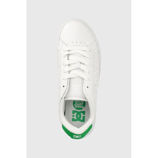 DC sneakersy skórzane kolor biały 40 ANSWEAR.com