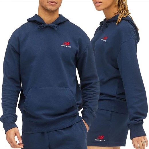 Bluza New Balance UT21500NGO - granatowa ze sklepu streetstyle24.pl w kategorii Bluzy męskie - zdjęcie 144683086
