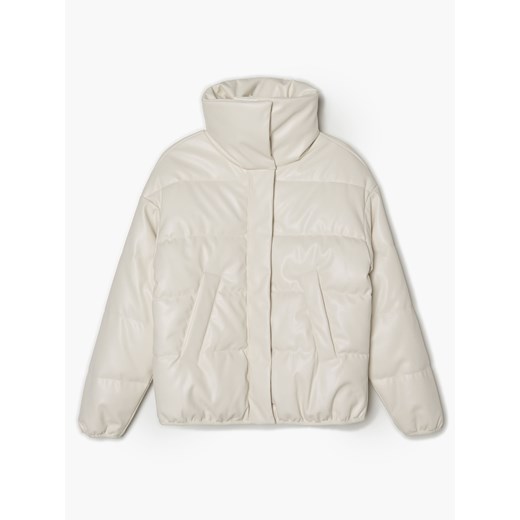 Cropp - Kurtka puffer - Kremowy Cropp L Cropp