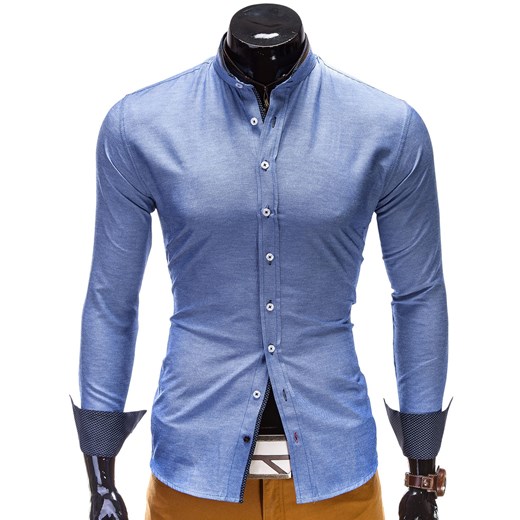 Koszula K120 - NIEBIESKA ombre niebieski młodzieżowy