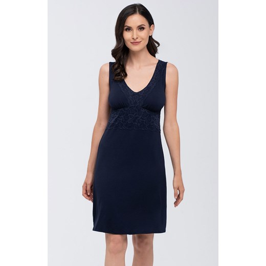 Koszula nocna granatowa Louise, Kolor granatowy, Rozmiar L, Babella ze sklepu Intymna w kategorii Koszule nocne - zdjęcie 144725368