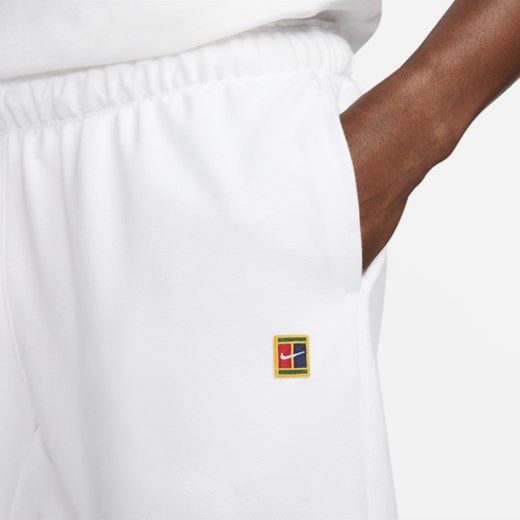 Męskie spodnie do tenisa z dzianiny dresowej NikeCourt Heritage - Biel Nike L Nike poland