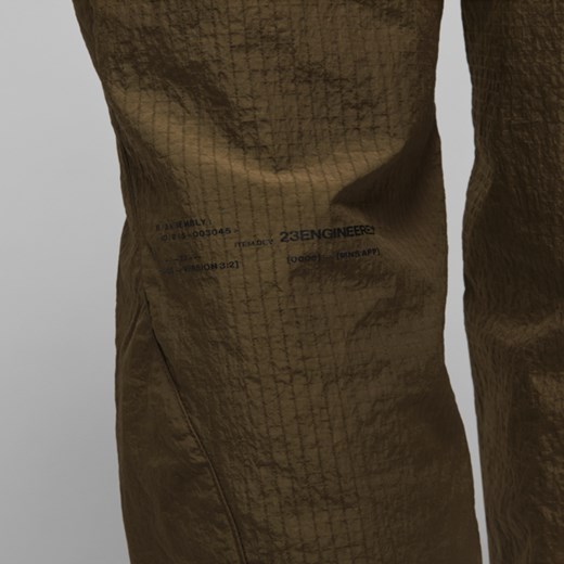 Męskie spodnie z tkaniny Jordan 23 Engineered - Brązowy Jordan S Nike poland