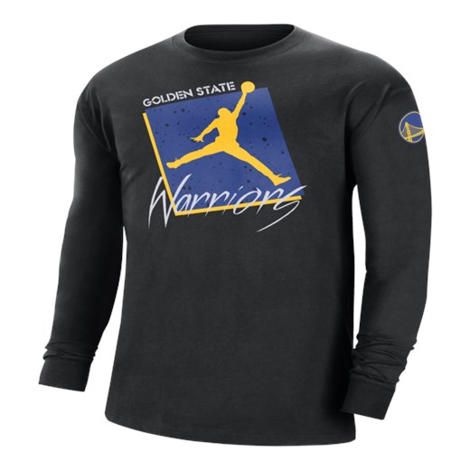Męski T-shirt z długim rękawem Jordan Max90 NBA Golden State Warriors Courtside Jordan 2XL Nike poland