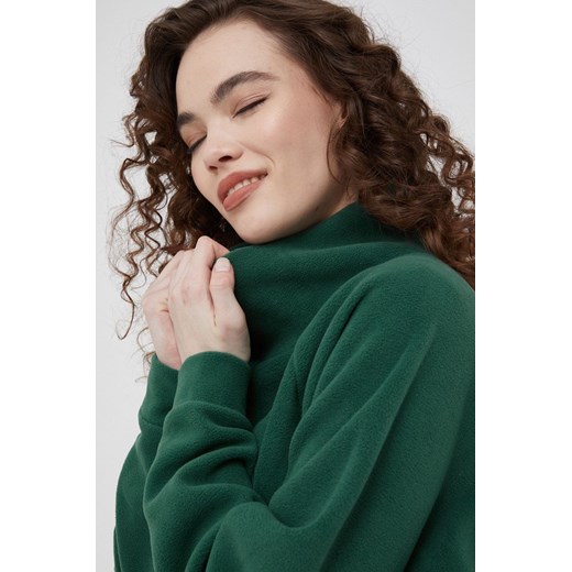 GAP bluza damska kolor zielony gładka Gap S wyprzedaż ANSWEAR.com