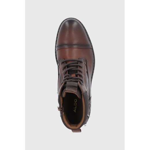 Aldo Trzewiki skórzane Bob męskie kolor bordowy Aldo 43 promocja ANSWEAR.com