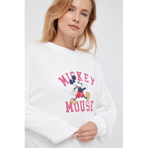 GAP bluza damska kolor beżowy z nadrukiem Gap M ANSWEAR.com