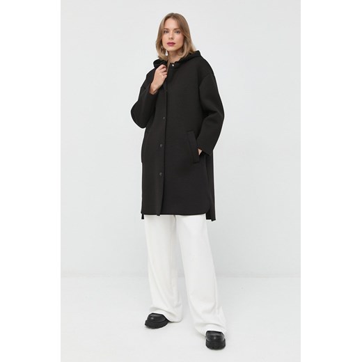 Max Mara Leisure płaszcz damski kolor czarny przejściowy M ANSWEAR.com