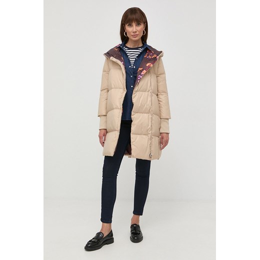 MAX&Co. kurtka puchowa damska kolor beżowy zimowa 36 ANSWEAR.com