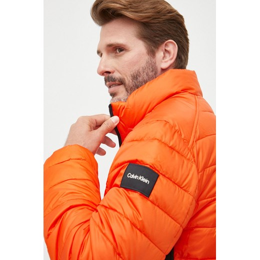 Calvin Klein kurtka męska kolor pomarańczowy przejściowa Calvin Klein L ANSWEAR.com