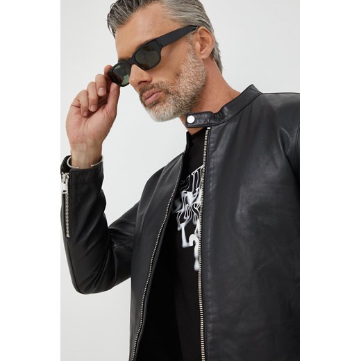 Liu Jo kurtka skórzana M000P107LEATHERBIKER męska kolor czarny przejściowa Liu Jo XXL ANSWEAR.com