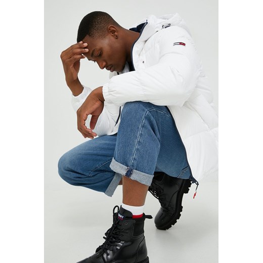 Tommy Jeans kurtka puchowa męska kolor biały zimowa Tommy Jeans L ANSWEAR.com