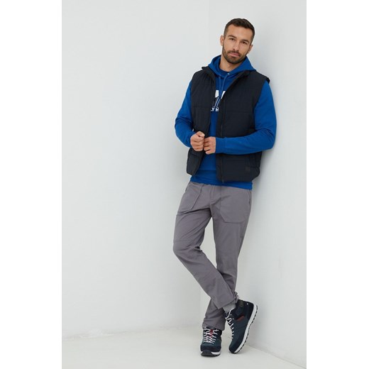 Jack Wolfskin bezrękawnik męski kolor czarny przejściowy Jack Wolfskin XL ANSWEAR.com