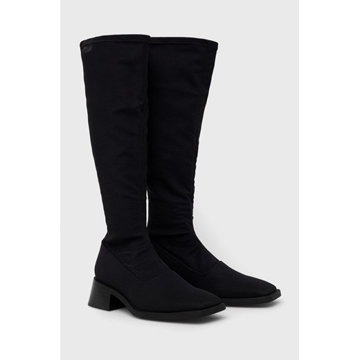 Vagabond kozaki Blanca damskie kolor czarny na platformie Vagabond 40 ANSWEAR.com