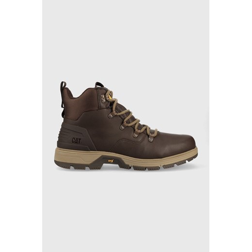 Caterpillar trapery Leverage Hiker Wp męskie kolor brązowy P725147 ze sklepu ANSWEAR.com w kategorii Buty zimowe męskie - zdjęcie 144756729