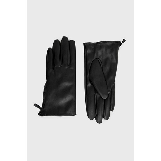 Trussardi rękawiczki damskie kolor czarny ze sklepu ANSWEAR.com w kategorii Rękawiczki damskie - zdjęcie 144757037