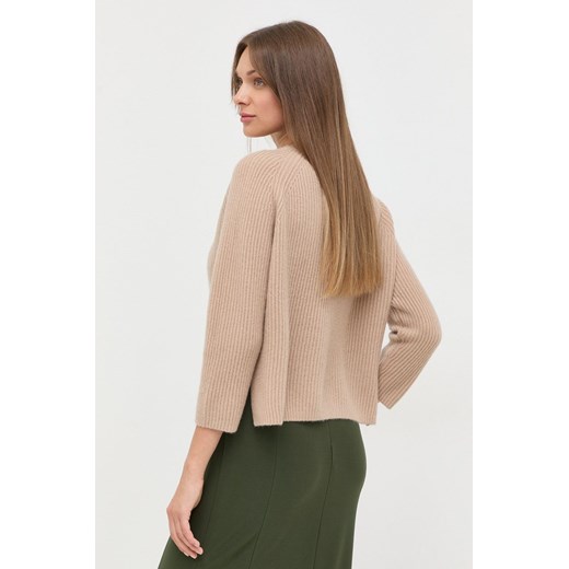 Weekend Max Mara sweter kaszmirowy damski kolor beżowy L ANSWEAR.com