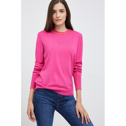 PS Paul Smith sweter wełniany damski kolor różowy lekki Ps Paul Smith L ANSWEAR.com