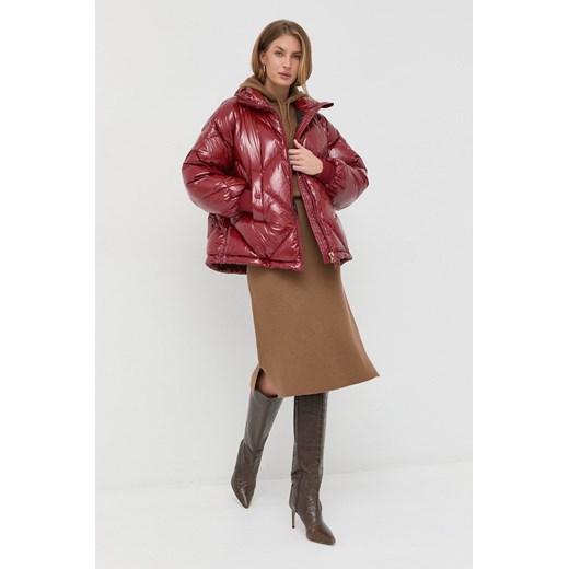 Max Mara Leisure sweter wełniany damski kolor brązowy ciepły M ANSWEAR.com
