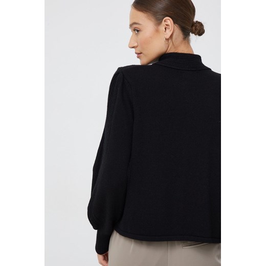 Sisley kardigan z domieszką kaszmiru damski kolor czarny Sisley S ANSWEAR.com