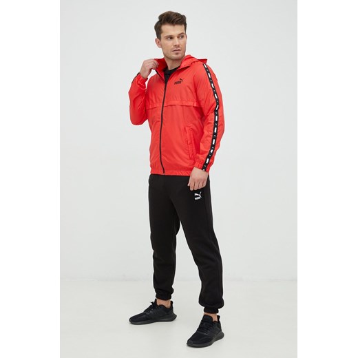 Puma kurtka męska kolor czerwony przejściowa Puma XL promocja ANSWEAR.com