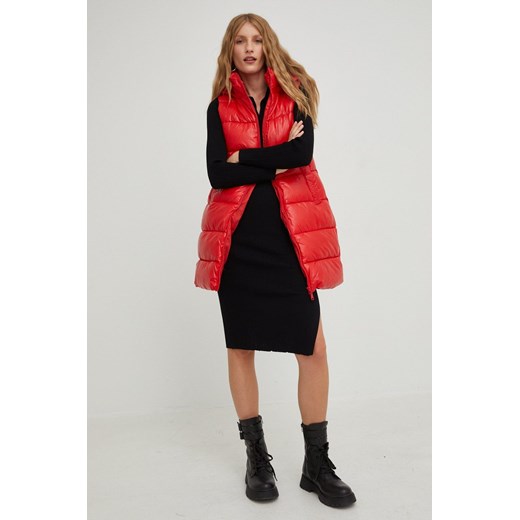 Answear Lab bezrękawnik damski kolor czerwony zimowy Answear Lab XL ANSWEAR.com