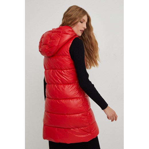 Answear Lab bezrękawnik damski kolor czerwony zimowy Answear Lab XL ANSWEAR.com