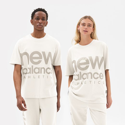 Koszulka unisex New Balance UT23505SST – biała New Balance U4 New Balance Poland