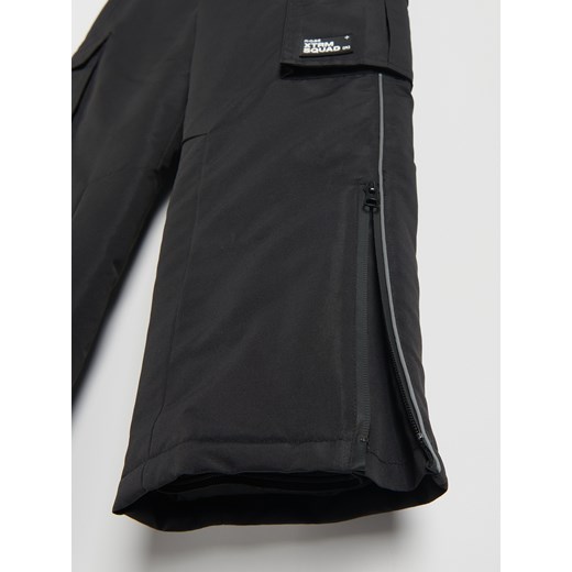 Reserved - Odblaskowe spodnie z szelkami - Czarny Reserved 116 (5-6 lat) Reserved