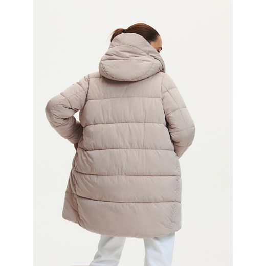 Reserved - Pikowany płaszcz - Kremowy Reserved 40 Reserved