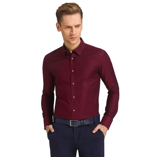 Koszula - Lambert answear-com czerwony bawełniane