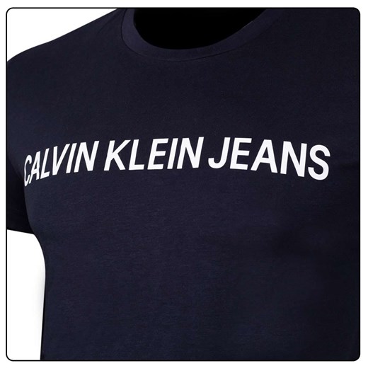 CALVIN KLEIN KOSZULKA T-SHIRT CORE INSTITUTIONAL LOGO TEE GRANATOWA Calvin Klein XL okazja Milgros.pl