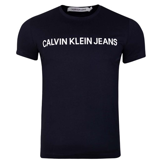 CALVIN KLEIN KOSZULKA T-SHIRT CORE INSTITUTIONAL LOGO TEE GRANATOWA Calvin Klein XXL wyprzedaż Milgros.pl
