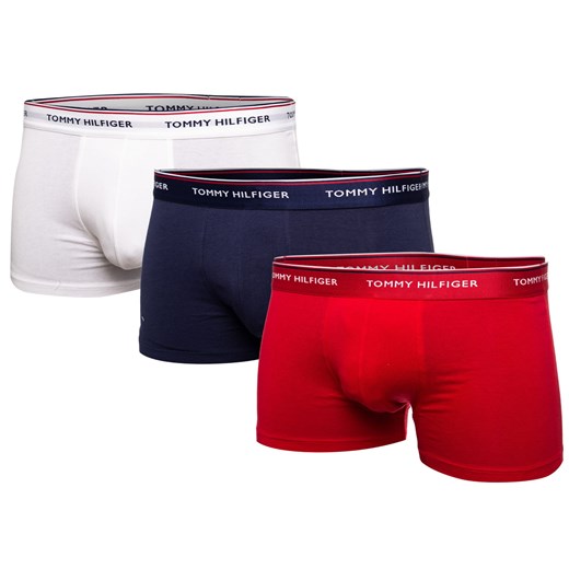 Bokserki Underwear Tommy Hilfiger 3-Pack WHITE/RED/NAVY Tommy Hilfiger L okazyjna cena Milgros.pl