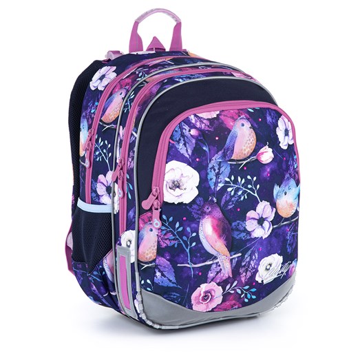 Plecak z fioletowymi ptakami Topgal ELLY 21004 ze sklepu Topgal w kategorii Plecaki dla dzieci - zdjęcie 144830126
