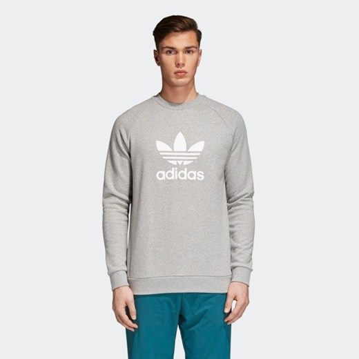 Bluza Adidas Trefoil Crew (CY4573) grey M okazyjna cena Street Colors