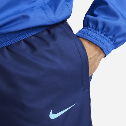 Męski dres piłkarski z tkaniny Nike Dri-FIT Anglia Strike - Niebieski Nike 2XL Nike poland