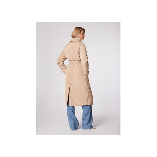 Simple Płaszcz zimowy PLD515-02 Beżowy Standard Fit Simple 34 Modivo_marki_wlasne